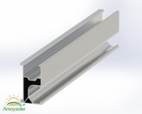 Système de montage solaire photovoltaïque de qualité supérieure en gros, rail pour panneaux solaires au sol et sur toit, structure de support en aluminium