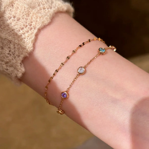 Pulsera de Plata de Ley 925 Antideslustre con Circonita Cúbica de Lujo, Lista para Enviar, Precio de Fábrica al por Mayor para Mujer - Product Image 1