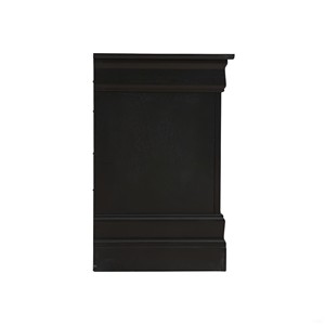 Black Nightstand With Two <b>Drawers</b> <b>For</b> Bedroom <b>Storage</b> - Product Image 4