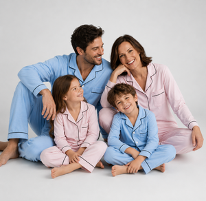 Set di Pigiami Personalizzati in Morbido Bambù per Famiglia, Coordinati Mamma e Figlia, Abbigliamento da Notte per Donne - Product Image 2
