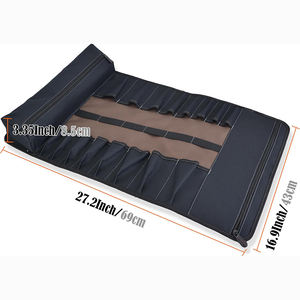 Muestra Gratuita de Bolsa de Herramientas Enrollable Negra Resistente y Portátil, Organizador de Herramientas con 13 Bolsillos, Impermeable con USB para Hombre - Product Image 2