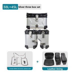 Supports de rangement pour <span class=keywords><strong>moto</strong></span> en alliage d'aluminium, triple boîte latérale, boîte arrière, boîte de queue, pour 850 900 avec capacité de 38L/45L - Product Image 4