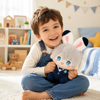 Muñecos de Peluche de Algodón de 20 cm Personalizados con Relleno de Algodón PP, Diseña Tu Propia Imagen y Ropa por Separado