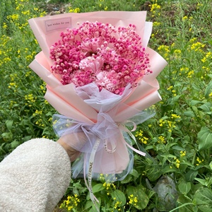 Nouvelle Offre Spéciale 6 roses séchées bébé respiration bouquet petite amie saint valentin cadeau savon Bouquet/fête des mères Bouquet - Product Image 4