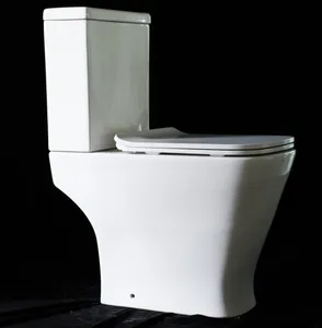 Factory Supplied Customized P-trap Water Closet Flush 2 Piece Toilet For Sale