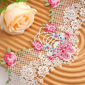 Adorno de <span class=keywords><strong>encaje</strong></span> bordado soluble en agua con lazo ancho de 13CM de Color de alta calidad para <span class=keywords><strong>collares</strong></span> hechos a mano DIY y accesorios de <span class=keywords><strong>encaje</strong></span> para ropa - Product Image 3