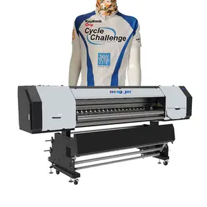 HongJet Cheap Price 1.8m Wide Format Dye Sublimation Printer With 6 Pcs 8Ps I3200 Head