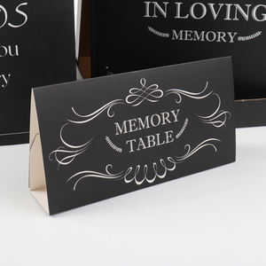 Hardcover Black Condo lence Memory Table-Karte in Loving Memory Funeral Guest Book-Sets für den benutzer definierten Druck - Product Image 4