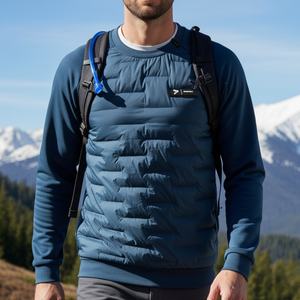 Veste en duvet ultra-légère et chaude, technologie de couture ultrasonique sans coutures, manches en tissu élastique pour une flexibilité maximale pour les activités hivernales - Product Image 1