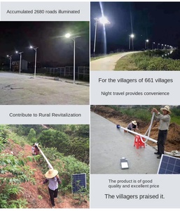 โคมไฟถนนพลังงานแสงอาทิตย์300 W 200 150 100อลูมิเนียมกลางแจ้งกันน้ำ Ip65พลังงานสูง - Product Image 4