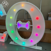 Lettres lumineuses néon RGB personnalisées pour mariage en plein air, lettres et chiffres de A à Z, panneaux lumineux à LED pour la décoration d'événements et de fêtes