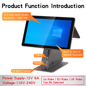 Übersee-Export POS-Systeme All-in-One Touchscreen-Kassenterminal Kundendisplay Mehrsprachige Unterstützung Vollmetall-Gehäuse - Product Image 2