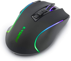 Ratón Inalámbrico para Juegos de 2.4 GHz, Retroiluminación RGB, Recargable, Programable, Ergonómico - Product Image 3
