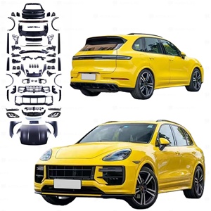 Parachoques de Coche a <span class=keywords><strong>Precio</strong></span> de Fábrica, Kit de Carrocería para Porsche <span class=keywords><strong>Cayenne</strong></span> 958 2011-2017, Conversión a Modelo 2024 9Y0.2 <span class=keywords><strong>Turbo</strong></span> <span class=keywords><strong>GT</strong></span> con Punta de Escape - Product Image 1