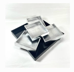 Plateau en laque de haute qualité pour servir, plateau décoratif élégant pour le thé, le café, la table à manger et la décoration de la maison - Product Image 1