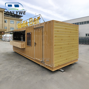 Onlywe Food Truck Rimorchio Mobile per Catering Completamente Attrezzato Container Esterno Carretti Mobili per Birra Gelato Caffè Rimorchi per Alimenti - Product Image 3