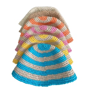 Custom Paper Straw Hat Womens Casual Cycling Bucket Sun Hat Packable Floppy Beach Hats Summer Travel Accessories - Product Image 2