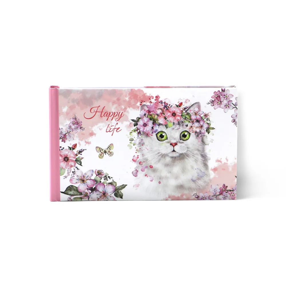 थोक हार्डकवर पोर्टेबल सुंदर प्यारी बिल्ली पुस्तक बाध्य 4*6 50 तस्वीरें एलबम किताब