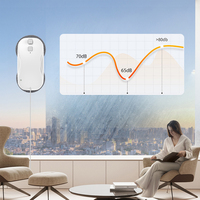 Robot limpiador eléctrico doméstico 2025 para ventanas inteligente con microfibra Adopt BLDC Motor Control remoto para edificios grandes