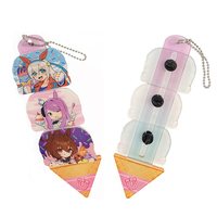 Badges et breloques acryliques anime personnalisés en promotion avec rail coulissant