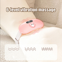 Cinturón de Masaje Portátil Inteligente con Calor para Aliviar Cólicos Menstruales, Almohadilla Térmica Menstrual, Cinturón de Masaje para la Cintura