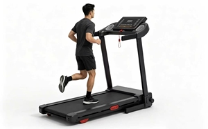 Tapis de course pliable silencieux pour usage domestique, large bande de course, absorption des chocs, machine de marche électrique, moteur 0,75 CV, affichage LED, <span class=keywords><strong>musculation</strong></span> - Product Image 2
