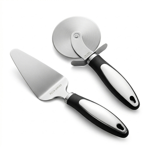 Utensilios de Acero Inoxidable para Postres, Pala para <span class=keywords><strong>Pizza</strong></span> y Pastel, Rodillo para Masa de Repostería, Cortador de <span class=keywords><strong>Pizza</strong></span> y Pastel de Carne - Product Image 1