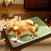 Coussin pour chien épais, lit chaud pour animaux de compagnie, pour chiens et chats, amovible, lavable, nid pour animaux de compagnie, coussin de couchage doux d'intérieur, canapé pour chien, coussin pour chien