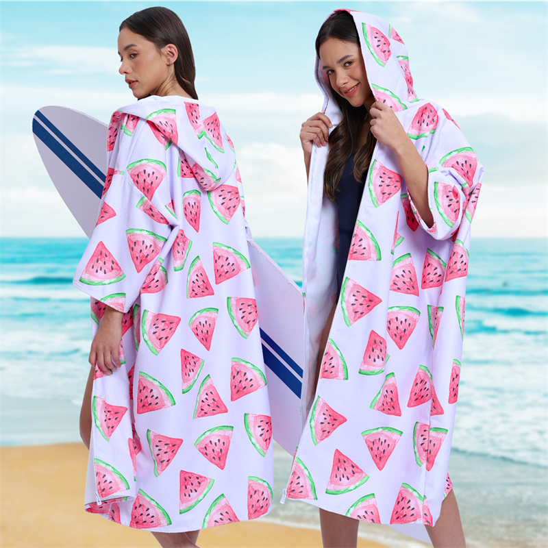 Motif de pastèque rose