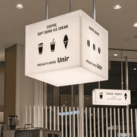 Enseigne lumineuse LED en acrylique en gros, enseigne personnalisée avec logo lumineux pour restaurant, hôtel, centre commercial