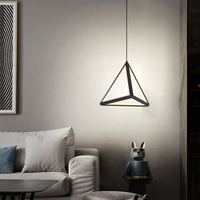 Hogar sala de estar pasillo decoración iluminación Led lámpara de techo moderno diseño geométrico elegante techo LED araña