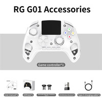 ANBERNIC RGG01 Venta al por mayor de fábrica Gatillos inalámbricos de efecto Hall 2.4G Diseño XB OX Pantalla IPS curva 2.5D Controlador de juegos inteligente