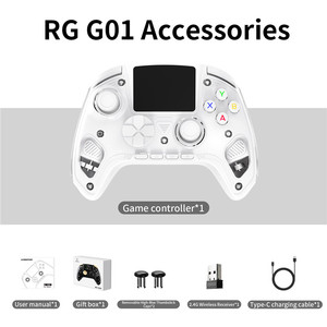 Manette de jeu ANBERNIC RGG01 avec déclencheurs à effet Hall sans fil 2.4G, disposition XB OX, écran intelligent IPS incurvé 2.5D – Vente en gros usine - Product Image 6