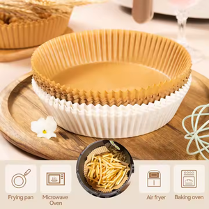 เครื่องทอดกระดาษแบบใช้แล้วทิ้งเครื่องทอดแบบสุญญากาศทรงสี่เหลี่ยมไม่ติดกระทะกระดาษรองอบสำหรับทำอาหารตะกร้านึ่ง - Product Image 3