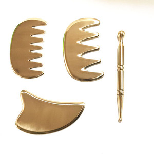 2025 <span class=keywords><strong>Amazon</strong></span> vente chaude beauté ensemble de soins de la peau Gua Sha Massage tête <span class=keywords><strong>masseur</strong></span> cuir chevelu brosse à cheveux cuir chevelu peigne Guasha <span class=keywords><strong>masseur</strong></span> facial - Product Image 4