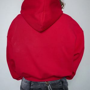 Hoodie vierge de qualité supérieure, coupe ample, en coton épais 400/500 g/m², molleton surdimensionné, fabricant de hoodies personnalisés, hoodie court lourd - Product Image 6