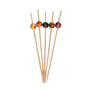 Papel metálico de plata de oro baile cóctel recoge brocheta de bambú palillos - Product Image 4