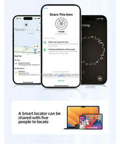 Traceur GPS intelligent pour clés, compatible uniquement avec <span class=keywords><strong>Apple</strong></span> Find My pour bagages, valises, AirTags, clés, sacs - Product Image 3