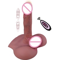 Masturbateur réaliste 3-en-1 avec 3 modes de poussée, 10 vibrations, chauffage intelligent et télescopique entièrement automatique