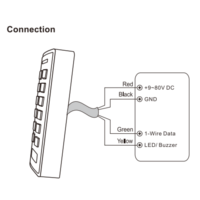 Lecteur RFID extérieur étanche ABS 1-Wire pour la gestion de flotte, sortie format IButton, lecteur RFID 12-80V DC 125kHz 13.56MHz
