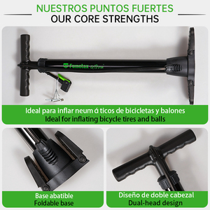 Pompe à pied portable Fumetax OEM haute pression 43,5*510mm avec fonction de pompe manuelle 100 <span class=keywords><strong>PSI</strong></span> et tuyau d'air de 70 cm - Product Image 5