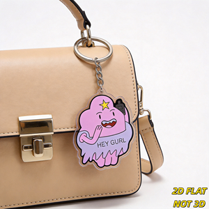 Llavero de acrílico de monstruo morado con walkie-talkie, estilo gótico, para bolso y llavero, accesorio para Meme y Anime - Product Image 4