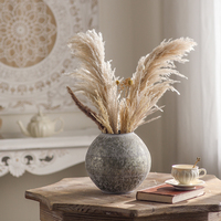 Vase à fleurs rustique en fer fait main style ferme pour la décoration intérieure, vente en gros, vase de table rétro provenant des usines chinoises