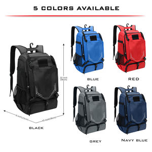 Sac à dos de baseball/softball KOP à faible MOQ avec logo personnalisé, support pour casque et compartiment à chaussures pour joueurs d'équipe - Product Image 3