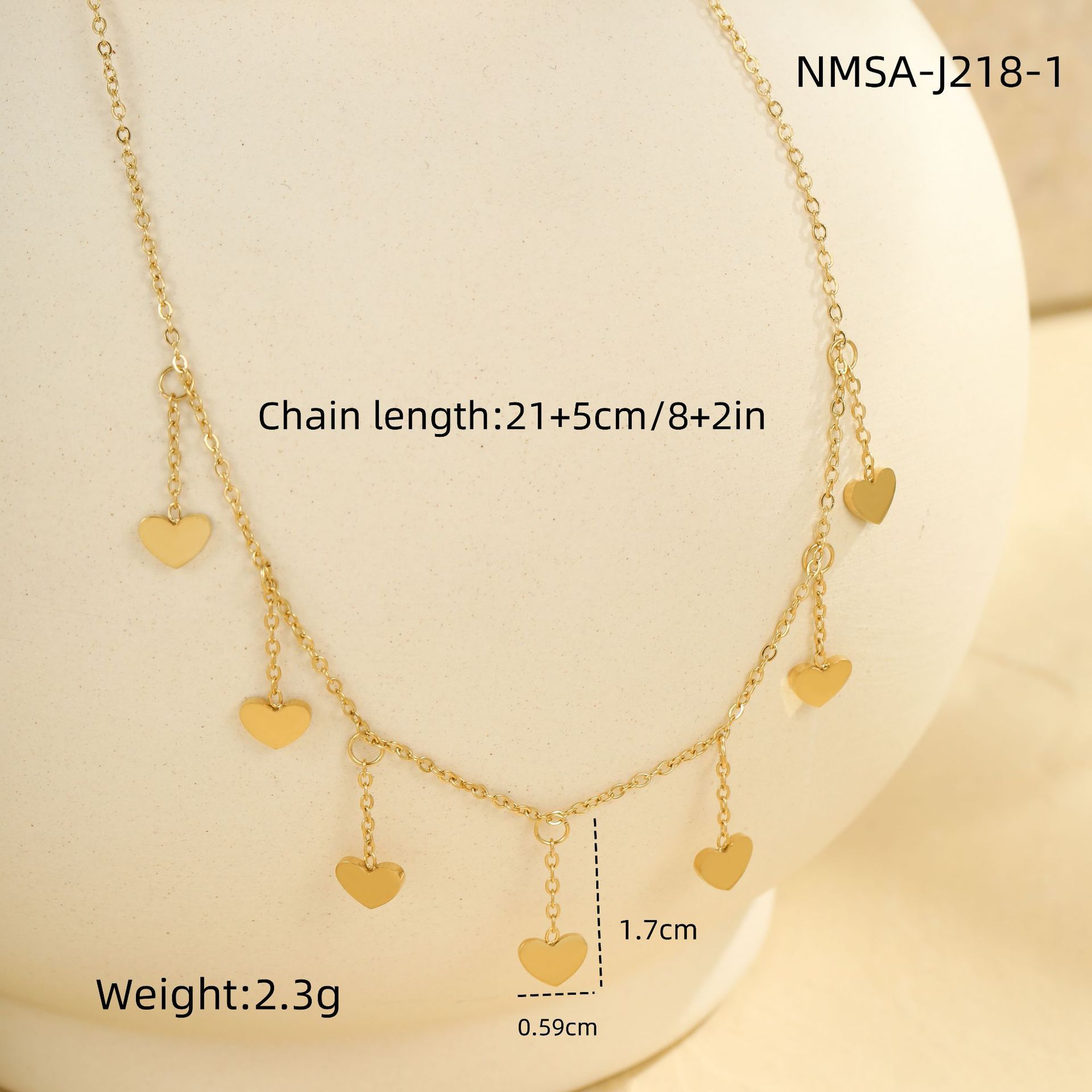Nmsa-j218-1 heart anklet