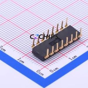 EI-08-V DIP Switch Switch Flat Toggle, Raised Type Single Pole Single Throw 8 2.54mm - Product Image 2