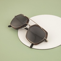 Lunettes de soleil en bois métallique unisexe Lunettes de soleil classiques haut de gamme écologiques Accessoires de plage Cadeau pour filles