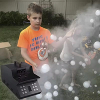 Machine à fumée électrique LED 3-en-1 télécommandée pour effets spéciaux de scène, DJ, disco, mariage, avec glace carbonique et bulles