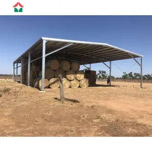 Eenvoudige Montage Lichtgewicht Stalen Boerderij Gebouw Landbouw Hooizolder Hooischuur