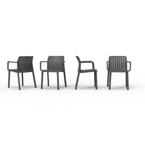 Set di 4 Sedie Lea, Disponibili in 3 Colori, Design Moderno ed Ergonomico, Sedia da Esterno Moderna - Product Image 3